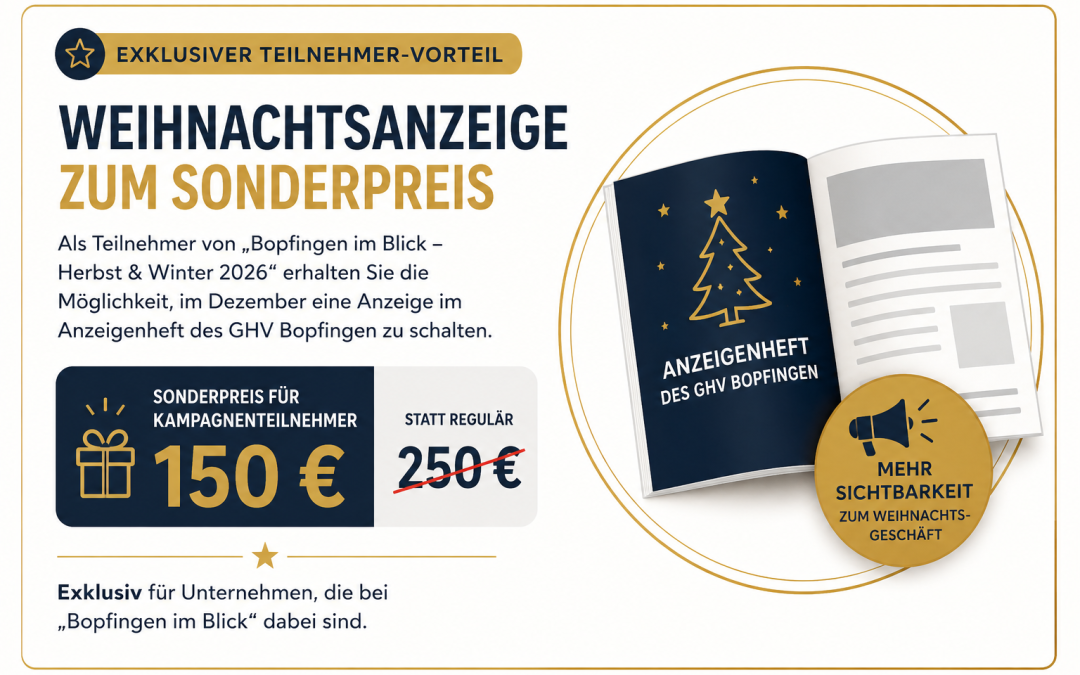 Bopfingen im Blick | Anzeigenheft GHV